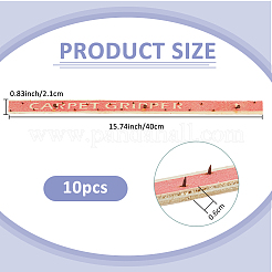 カーペット用合板釘打ちストリップ  インディアンレッド  400~405x20~21.5x5.5~6.5mm&nbsp;AJEW-WH0460-130