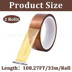 ペット粘着テープ  シエナ  30mm  33 m /ロール&nbsp;AJEW-WH20020-276C
