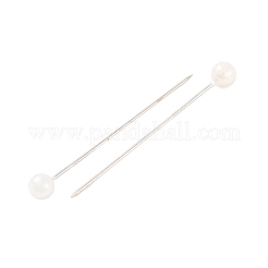 白色プラチナメッキボールヘッドピン  37mm  ピン：1mm  ボール：約4mm&nbsp;X-NEED-D002-1