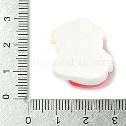 イチゴクマのテーマの不透明樹脂カボション  苺  25.5x22.5x9mm&nbsp;CRES-D301-01E