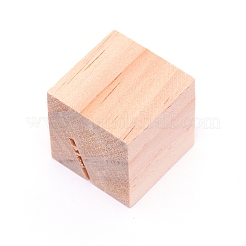 ウッドネームカードホルダー  名刺入れ  正方形  バリーウッド  30x30x30mm&nbsp;AJEW-XCP0002-40