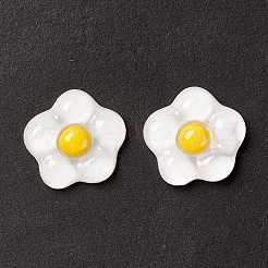 クリア樹脂カボション  うさぎとあひると花ときのこ  ミックスカラー  19.5~23x15.5~21x5~8mm&nbsp;CRES-A050-04