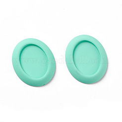 オペーク樹脂カボション  楕円形のトレイ  ミックスカラー  28.5x23.5x4mm  内寸：20x15mm。&nbsp;RESI-H140-10