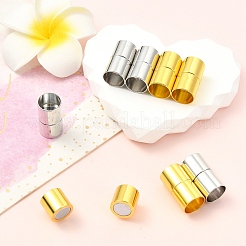 真鍮マグネット留め具8色2個  コラム  革ブレスレット作りに  プラチナ·ゴールデン  20x11mm  4個/カラー&nbsp;FIND-YW0007-40