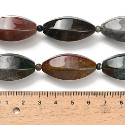 ナチュラオーシャンジャスパービーズ連売り  多面体、柱、菱形、平らな楕円形  シードビーズで  混合図形  12~40.5x8~18x6~17mm  穴：0.9~1.4mm  約9個/連  15.08''~16.14''（38.3~41センチメートル）&nbsp;G-H335-C02