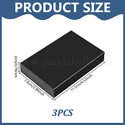 HDPEボード  長方形  ブラック  115x76x20mm&nbsp;DIY-WH0349-563B-01