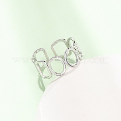 304ステンレススチールカフオープンリング  オーバル＆四角形  ステンレス鋼色  8.5mm  内径：18mm&nbsp;SA-CBA4160-35P