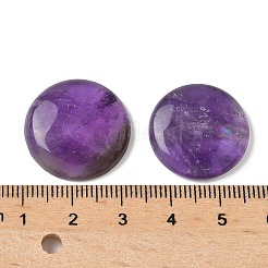 天然石アメジストカボション  フラットラウンド  20~23x3.5~5mm&nbsp;G-C189-05E