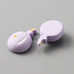 オペーク樹脂カボション  バルーン  ライラック  24x15x8mm&nbsp;RESI-WH0029-19
