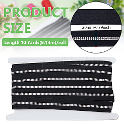 10ヤード布ラインストーンリボン  洋服アクセサリー  透明  3/4インチ（20mm）&nbsp;OCOR-WH0078-324A