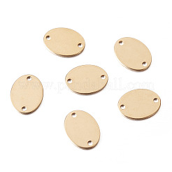 真鍮製コネクタチャーム  オーバル  14KGP本金メッキ  7x5.5x0.4mm  穴：0.7mm&nbsp;FIND-TAC0014-47G