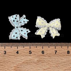 オペーク樹脂カボション  ポルカドットちょう結び  ミックスカラー  17x20x6mm&nbsp;RESI-C077-01