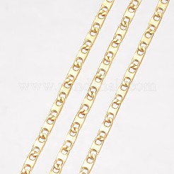 304ステンレスネックレス  アンカーチェーン  カニカン付き  ゴールドカラー  23.62インチ（60cm）  1.7mm&nbsp;X-MAK-K062-11B-G