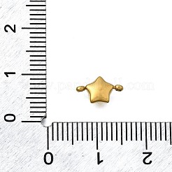 304ステンレススチールコネクタチャーム  スターリンク  イオンプレーティング（ip）  14KGP本金メッキ  10x6x3mm  穴：1mm&nbsp;STAS-H233-23G