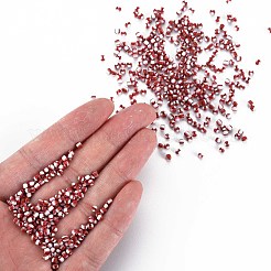 8/0 ガラスシードビーズ  不透明な色が染み込む  クリムゾン  3mm  穴：1mm&nbsp;SEED-S006-32