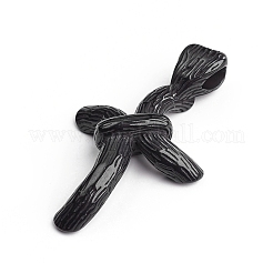 304ステンレススチール製ビッグペンダント  ツリー  電気泳動黒  58x34.5x11mm  穴：5x7mm&nbsp;STAS-F163-50B