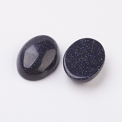 合成ブルーゴールドストーンフラットバックカボション  オーバル  30x22x7~8mm&nbsp;G-G741-22x30mm-09