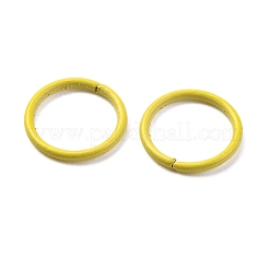 スプレー塗装された鉄のオープン丸カン  ラウンド  緑黄  18ゲージ  10x1mm  内径：8mm&nbsp;LS-IFIN-F149-B13