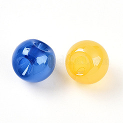 透明なアクリルビーズ  ラウンド  ミックスカラー  18.6mm  穴：3.8mm&nbsp;OACR-I015-22