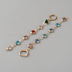 ガラスフープピアス  真鍮パーツ  フラットラウンド  ゴールドカラー  101x7mm&nbsp;EJEW-WH0012-181