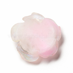 蓄光樹脂カボション  ABカラー  花  ミスティローズ  30.5x30.5x11mm&nbsp;CRES-D005-C02