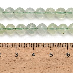 天然石プレナイトビーズ連売り  スムーズなラウンド  グレードA  6mm  穴：1mm  約63個/連  15.08''（38.3センチメートル）&nbsp;GG-CBA6F9F-6mm