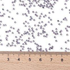 TOHOラウンドシードビーズ  日本製シードビーズ  （ダークパープルの裏地付きクリスタルレインボー774)個  15/0  1.5mm  穴：0.7mm  約15000個/50g&nbsp;SEED-XTR15-0774