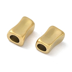 304ステンレススチールビーズ  イオンプレーティング（ip）  直方体  18KGP本金メッキ  16x10x7mm  穴：4.5x5.5mm&nbsp;STAS-D376-05G