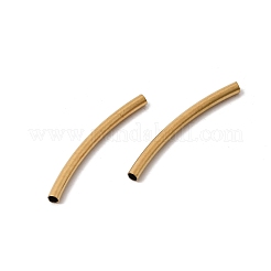 304ステンレスチューブビーズ  ゴールドカラー  25.5x2mm  穴：1.5mm&nbsp;STAS-K332-02B-G