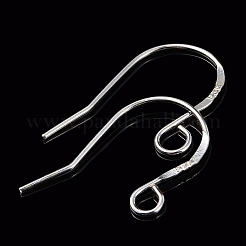 925スターリングシルバーピアスフック  銀  19x13.5x0.8mm  穴：2mm  20ゲージ  ピン：0.8mm&nbsp;STER-K167-068S