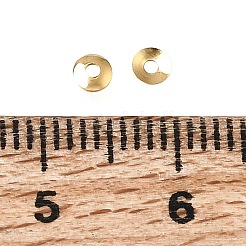 真鍮製ビーズキャップ  カドミウムフリーと鉛フリー＆ニッケルフリー  18KGP本金メッキ  3x0.6mm  穴：1mm&nbsp;KK-CBA1A60-17G