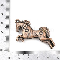 合金のチベット風チャーム  馬のチャーム  赤銅鉱  49.5x27.5x8.5mm  穴：2mm&nbsp;AL-CBA2376-26R