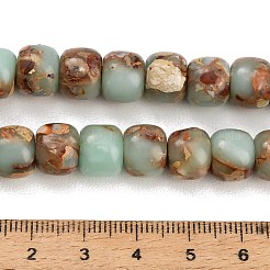 染色合成インペリアルジャスパービーズ連売り  バレル  キャメル  10x8mm  穴：1mm  約47~48個/連  15.28~15.47''（38.8~39.3センチメートル）&nbsp;GG-CBAA20A-03G