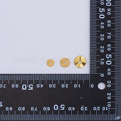 500 個 5 スタイル合金ウェーブスペーサービーズ  長持ちメッキ  ディスク  ゴールドカラー  6~10x0.5mm  穴：0.9~2mm  100個/スタイル&nbsp;KK-SZ0006-31