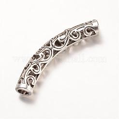 チベット風合金チューブビーズ  アンティークシルバー  36.5x6x5mm  穴：3mm&nbsp;PALLOY-K226-01AS