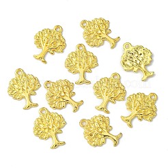 チベット風合金チャーム  カドミウムフリー＆鉛フリー  ツリー  ゴールドカラー  22x17x2mm  穴：2mm&nbsp;LS-QQ-LF10394Y-G