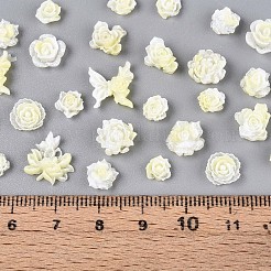 光るフラワー樹脂カボション  ジュエリー作りのための  グリッターパウダー付き  暗闇で光る  きいろ  6~12x6~12x2.5~6mm  2500~3000のPCについて&nbsp;CRES-T025-10E