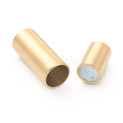 イオンプレーティング(IP) 304ステンレススチール製マグネット留め具  コラム  18KGP本金メッキ  穴：6mm  16mm&nbsp;STAS-B017-01D-G