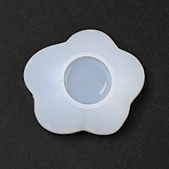 DIYフラワーディッシュトレイシリコンモールド  レジン型  UVレジン用  エポキシ樹脂工芸品作り  ホワイト  79x89x31mm&nbsp;DIY-C056-08