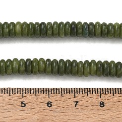 天然中国翡翠 南部翡翠ビーズ連  滑らかなロンデル  6.5x2.5mm  穴：1.1mm  約167個/連  14.88''（37.8センチメートル）&nbsp;GG-CBAC08A-A07-01