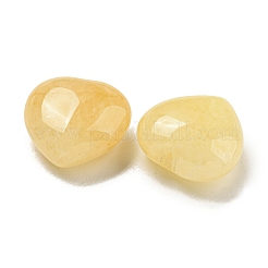 天然黄色アベンチュリンビーズ  片穴  ハート  15.5x15.5x8mm  穴：1mm&nbsp;G-P531-A17-01