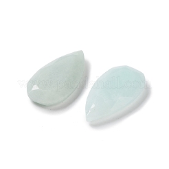 天然フラワーアマゾナイトファセットペンダント  ティアドロップチャーム  25x13x4mm  穴：1mm&nbsp;G-D082-01H