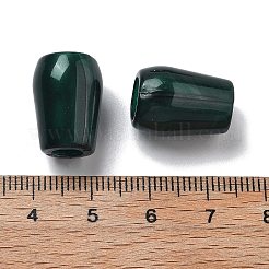 ツートンアクリルビーズ  天然石風ビーズ  コーン  ダークスレートグレー  12x17mm  ホール：5ミリと7ミリ。&nbsp;OACR-S042-03E