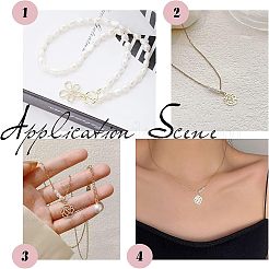 2色 304ステンレスペンダント  花  ゴールデン·ステンレス鋼色  16x14~14.3x0.8~1mm  穴：1mm  2色  20個/カラー  40個/箱&nbsp;STAS-UN0019-04