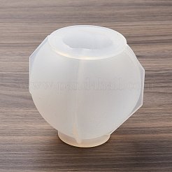 シリコンモールド  レジン型  UVレジン用  エポキシ樹脂工芸品作り  ホワイト  ラウンド  78.5x86x78.5mm  内径：39.5mm&nbsp;LS-SIMO-M045-01F