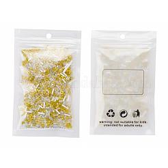ガラスシードビーズ  混合スタイル  混合図形  きいろ  1~27x2~4mm  穴：0.7~1mm&nbsp;X-SEED-S059-011