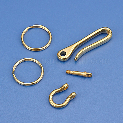 真鍮製回転U字フック  スナップフック  ゴールドカラー  95x25mm  2個/箱&nbsp;KK-PH0001-42G
