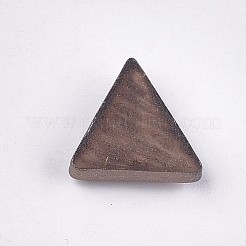 樹脂カボション  三角形  ミックスカラー  12.5x13x4.5mm&nbsp;RESI-T031-04