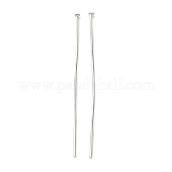 鉄平頭ピン  ジュエリー作りのための  プラチナ  18ゲージ  55~56x1mm  ヘッド：2.2mm  約1851個/500g&nbsp;IFIN-A020-01P