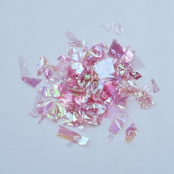 プラスチック製のキャンディスパンコール/スパンコールチップ  UVレジン封入パーツ  エポキシ樹脂ジュエリー作成用  蘭  3~25x2.8~6.5mm&nbsp;DIY-I019-02H
